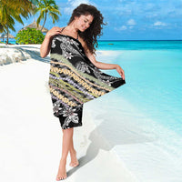 Black Palaka Hawaii Leis Sarong Hawaiian-plaid Elegant Tropical Vibes LT14 - Polynesian Pride