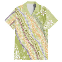 Green Palaka Hawaii Leis Hawaiian Shirt Hawaiian-plaid Elegant Tropical Vibes - Polynesian Pride