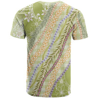 Green Palaka Hawaii Leis T Shirt Hawaiian-plaid Elegant Tropical Vibes - Polynesian Pride