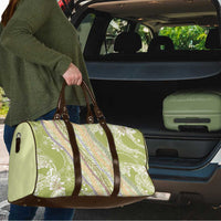 Green Palaka Hawaii Leis Travel Bag Hawaiian-plaid Elegant Tropical Vibes - Polynesian Pride