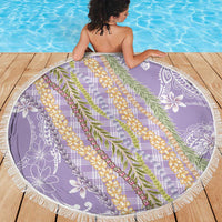Purple Palaka Hawaii Leis Beach Blanket Hawaiian-plaid Elegant Tropical Vibes LT14 - Polynesian Pride