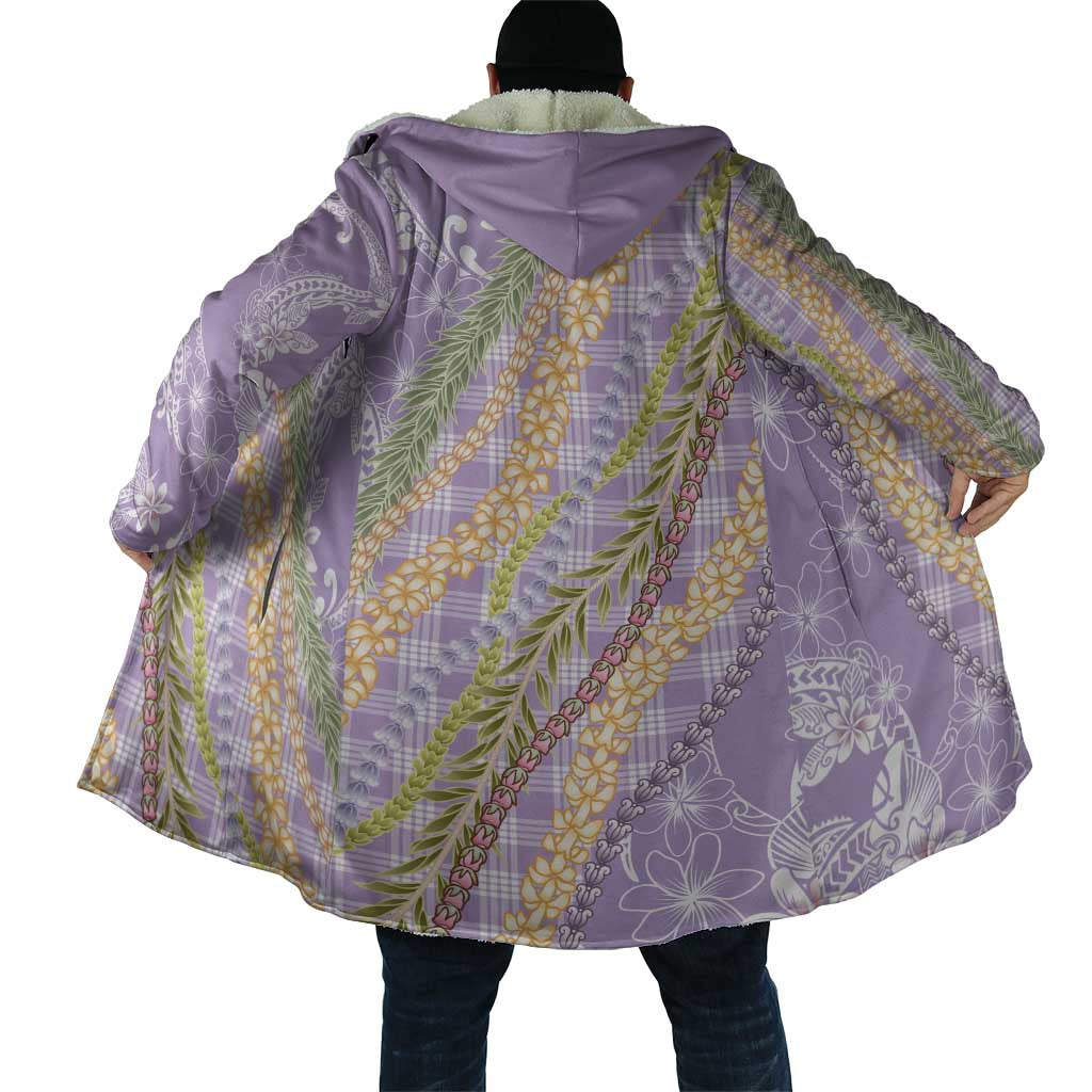 Purple Palaka Hawaii Leis Cloak Hawaiian-plaid Elegant Tropical Vibes - Polynesian Pride