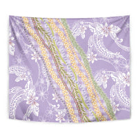 Purple Palaka Hawaii Leis Tapestry Hawaiian-plaid Elegant Tropical Vibes LT14 - Polynesian Pride