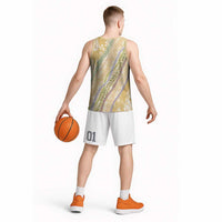Yellow Palaka Hawaii Leis Basketball Jersey Hawaiian-plaid Elegant Tropical Vibes LT14 - Polynesian Pride