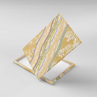 Yellow Palaka Hawaii Leis Canvas Wall Art Hawaiian-plaid Elegant Tropical Vibes LT14 With Frame Yellow - Polynesian Pride