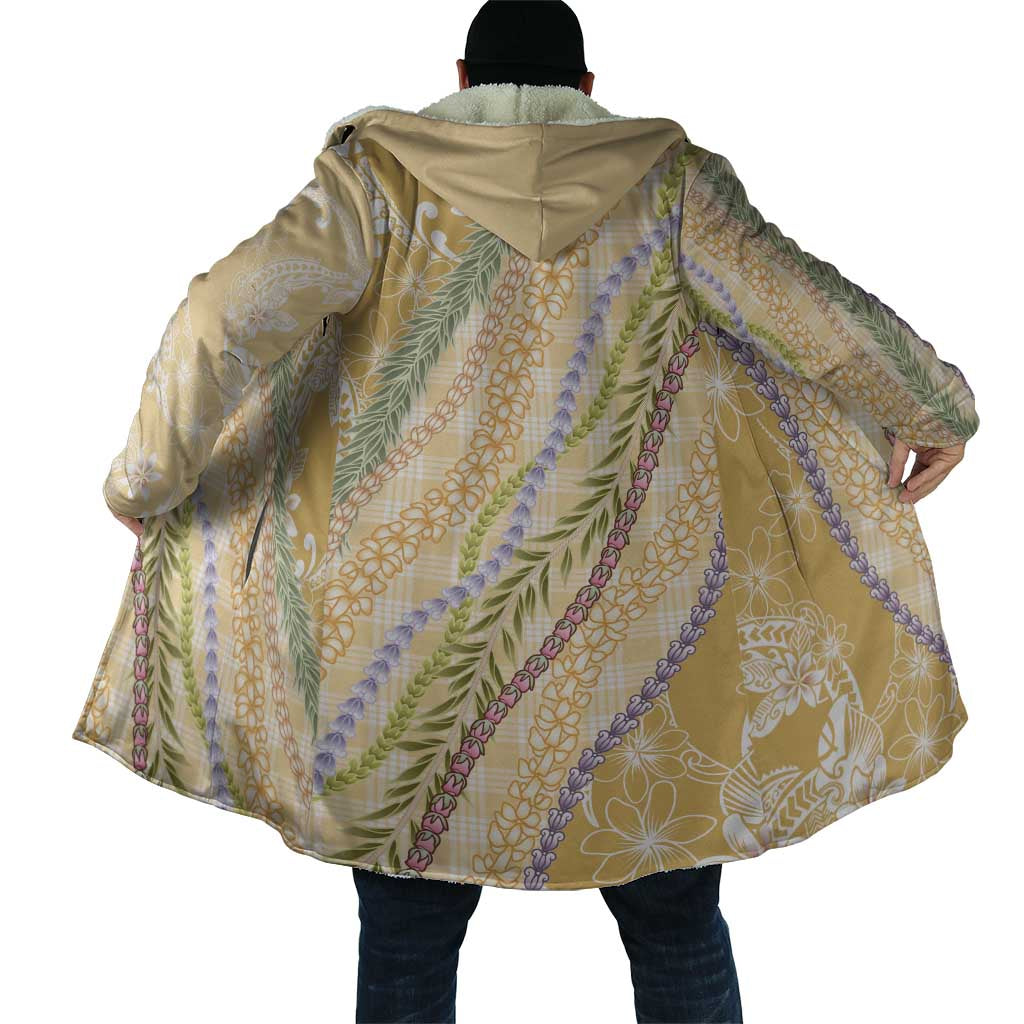 Yellow Palaka Hawaii Leis Cloak Hawaiian-plaid Elegant Tropical Vibes - Polynesian Pride
