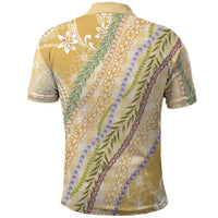 Yellow Palaka Hawaii Leis Polo Shirt Hawaiian-plaid Elegant Tropical Vibes LT14 - Polynesian Pride