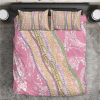 Pink Palaka Hawaii Leis Bedding Set Hawaiian-plaid Elegant Tropical Vibes LT14 Pink - Polynesian Pride