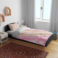 Pink Palaka Hawaii Leis Bedding Set Hawaiian-plaid Elegant Tropical Vibes LT14 - Polynesian Pride