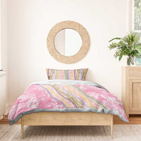 Pink Palaka Hawaii Leis Bedding Set Hawaiian-plaid Elegant Tropical Vibes LT14 - Polynesian Pride
