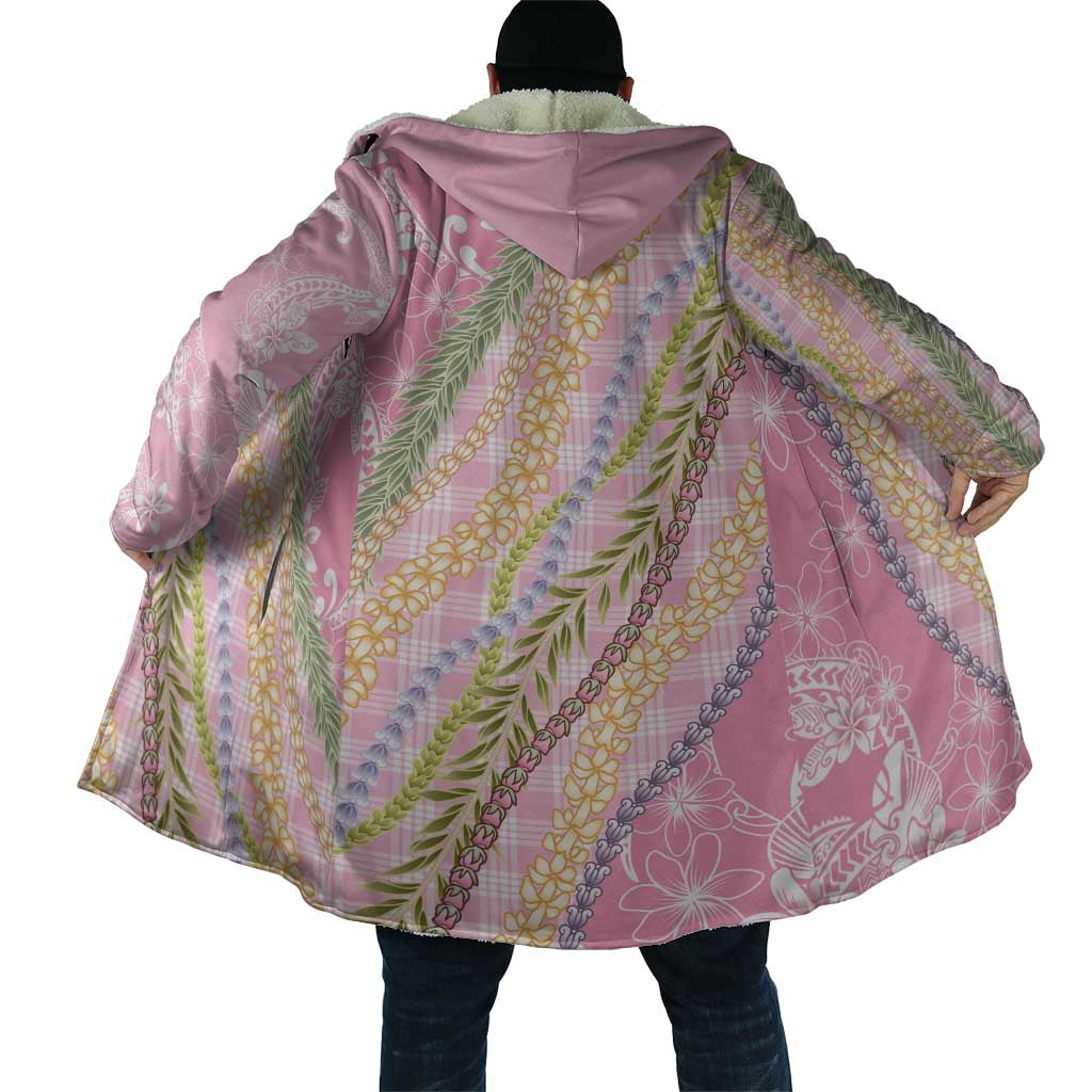 Pink Palaka Hawaii Leis Cloak Hawaiian-plaid Elegant Tropical Vibes - Polynesian Pride