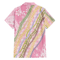 Pink Palaka Hawaii Leis Hawaiian Shirt Hawaiian-plaid Elegant Tropical Vibes LT14 - Polynesian Pride