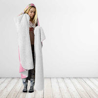 Pink Palaka Hawaii Leis Hooded Blanket Hawaiian-plaid Elegant Tropical Vibes - Polynesian Pride