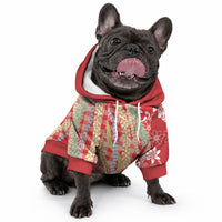 Red Palaka Hawaii Leis Pet Hoodie Hawaiian-plaid Elegant Tropical Vibes