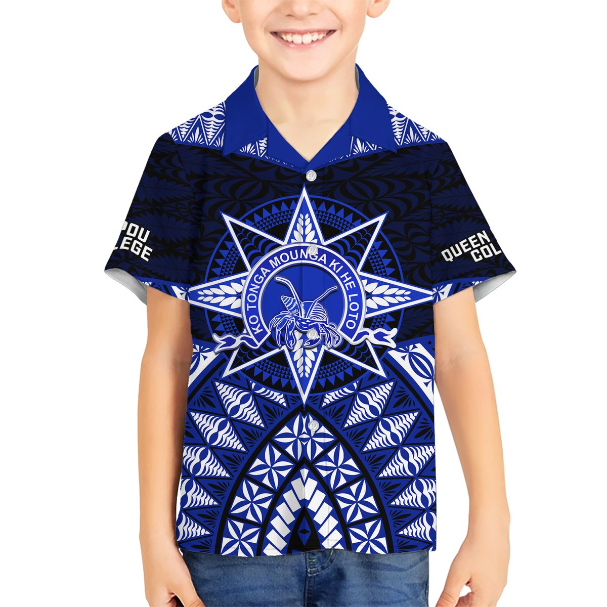 Tonga Tupou College And Queen Salote College Hawaiian Shirt Tongan Ngatu Pattern LT14 - Polynesian Pride
