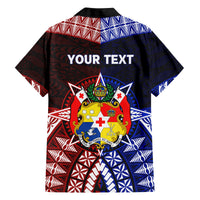 Personalised Tupou College And Kolisi Tonga Atele Family Matching Off Shoulder Long Sleeve Dress and Hawaiian Shirt Tongan Ngatu Pattern LT14 - Polynesian Pride