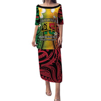 Vanuatu Independence Day Puletasi Long God Yumi Stanap Happy 45th Anniversary LT14