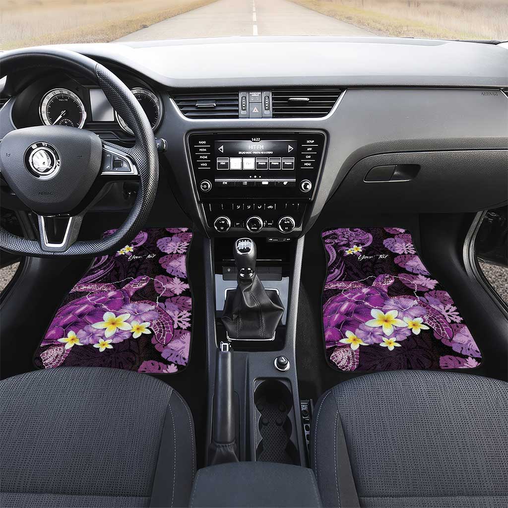 Personalised Aloha Hawaii Kauai Island Car Mats Garden Isle Map Sea Turtle Plumeria