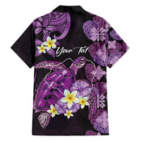 Personalised Aloha Hawaii Kauai Island Hawaiian Shirt Garden Isle Map Sea Turtle Plumeria LT14 - Polynesian Pride