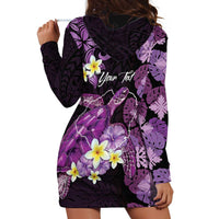 Personalised Aloha Hawaii Kauai Island Hoodie Dress Garden Isle Map Sea Turtle Plumeria LT14 - Polynesian Pride