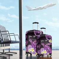 Personalised Aloha Hawaii Kauai Island Luggage Cover Garden Isle Map Sea Turtle Plumeria LT14 - Polynesian Pride