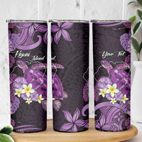 Personalised Aloha Hawaii Kauai Island Skinny Tumbler Garden Isle Map Sea Turtle Plumeria LT14 - Polynesian Pride