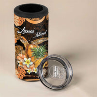 Personalised Aloha Hawaii Lanai Island 4 in 1 Can Cooler Tumbler Pineapple Isle Map Sea Turtle Plumeria LT14 - Polynesian Pride