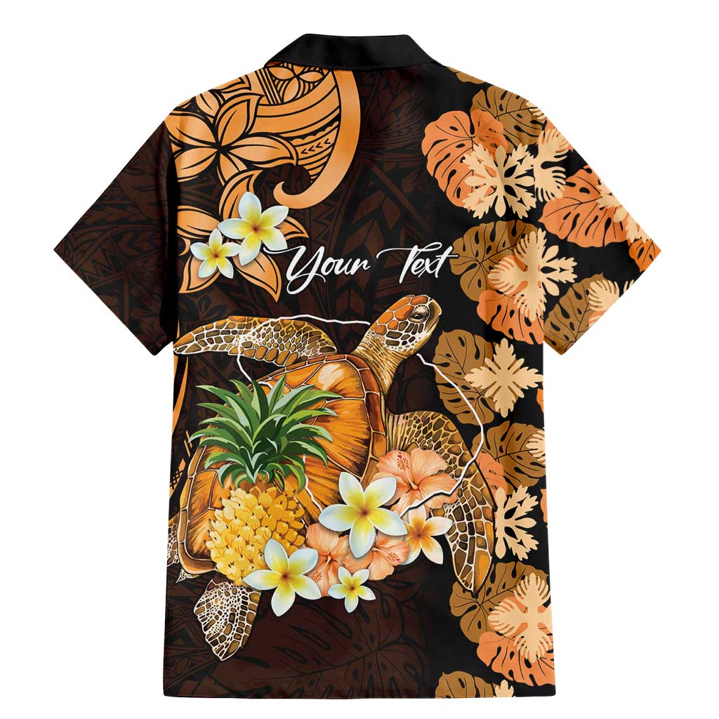 Personalised Aloha Hawaii Lanai Island Family Matching Mermaid Dress and Hawaiian Shirt Pineapple Isle Map Sea Turtle Plumeria LT14 - Polynesian Pride
