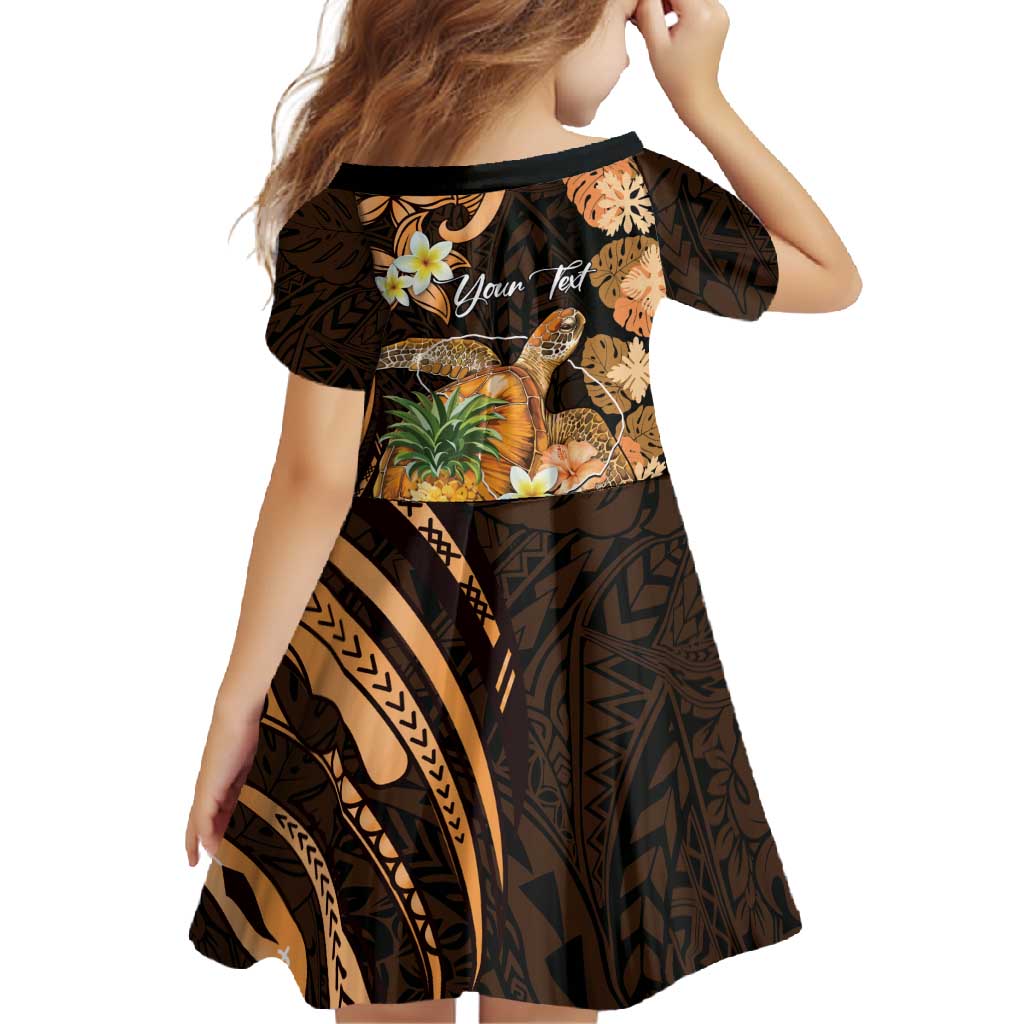 Personalised Aloha Hawaii Lanai Island Family Matching Off Shoulder Maxi Dress and Hawaiian Shirt Pineapple Isle Map Sea Turtle Plumeria LT14 - Polynesian Pride