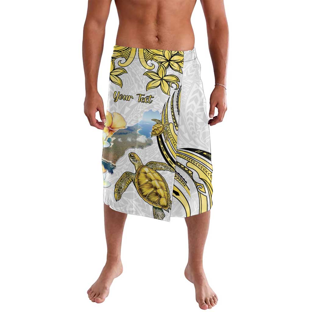 Personalised Aloha Hawaii Niihau Island Lavalava Forbidden Isle Map Shell Lei LT14 Yellow - Polynesian Pride