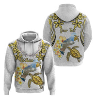 Personalised Aloha Hawaii Niihau Island Zip Hoodie Forbidden Isle Map Shell Lei LT14 - Polynesian Pride