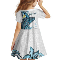 Personalised Aloha Hawaii Kahoolawe Island Family Matching Mermaid Dress and Hawaiian Shirt Target Isle Map With Humpback Whale LT14 - Polynesian Pride