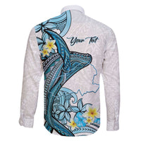 Personalised Aloha Hawaii Kahoolawe Island Family Matching Off The Shoulder Long Sleeve Dress and Hawaiian Shirt Target Isle Map With Humpback Whale