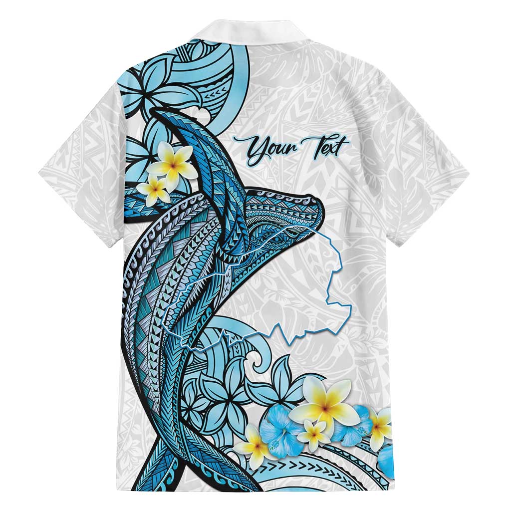 Personalised Aloha Hawaii Kahoolawe Island Family Matching Puletasi and Hawaiian Shirt Target Isle Map With Humpback Whale LT14 - Polynesian Pride