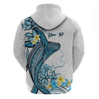 Personalised Aloha Hawaii Kahoolawe Island Hoodie Target Isle Map With Humpback Whale