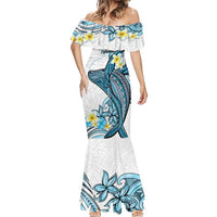 Personalised Aloha Hawaii Kahoolawe Island Mermaid Dress Target Isle Map With Humpback Whale LT14 - Polynesian Pride