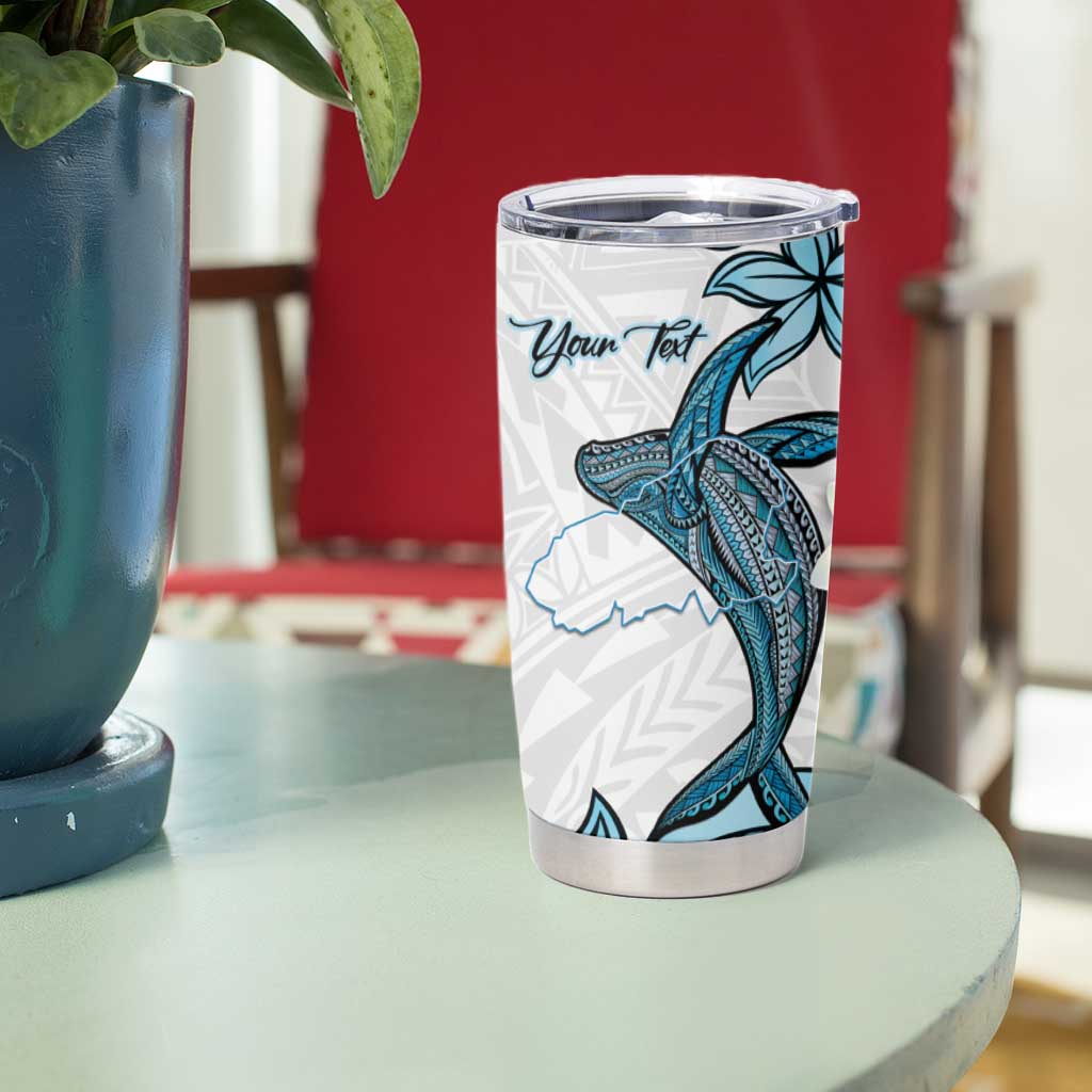 Personalised Aloha Hawaii Kahoolawe Island Tumbler Cup Target Isle Map With Humpback Whale