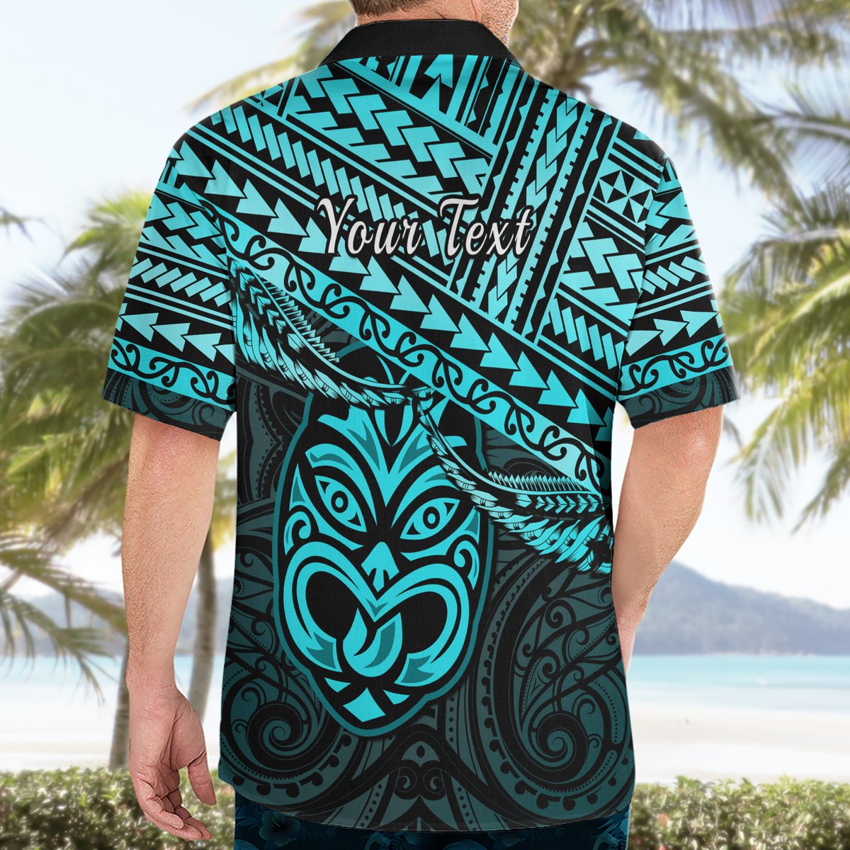Personalised Matariki New Zealand Hawaiian Shirt Maori New Year Tiki Turquoise Version LT14 - Polynesian Pride