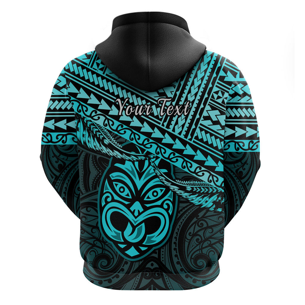 Custom Matariki New Zealand Hoodie Maori New Year Tiki Turquoise Version LT14 - Polynesian Pride