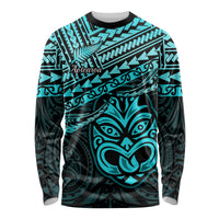 Personalised Matariki New Zealand Long Sleeve Shirt Maori New Year Tiki Turquoise Version LT14 Unisex Turquoise - Polynesian Pride