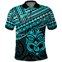 Custom Matariki New Zealand Polo Shirt Maori New Year Tiki Turquoise Version LT14 Turquoise - Polynesian Pride