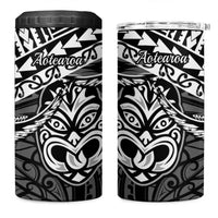 Matariki New Zealand 4 in 1 Can Cooler Tumbler Maori New Year Tiki Black Version LT14 One Size: 16 oz Black - Polynesian Pride