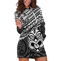 Matariki New Zealand Hoodie Dress Maori New Year Tiki Black Version LT14 Black - Polynesian Pride