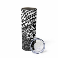 Matariki New Zealand Skinny Tumbler Maori New Year Tiki Black Version LT14 - Polynesian Pride