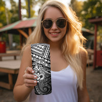 Matariki New Zealand Skinny Tumbler Maori New Year Tiki Black Version LT14 - Polynesian Pride