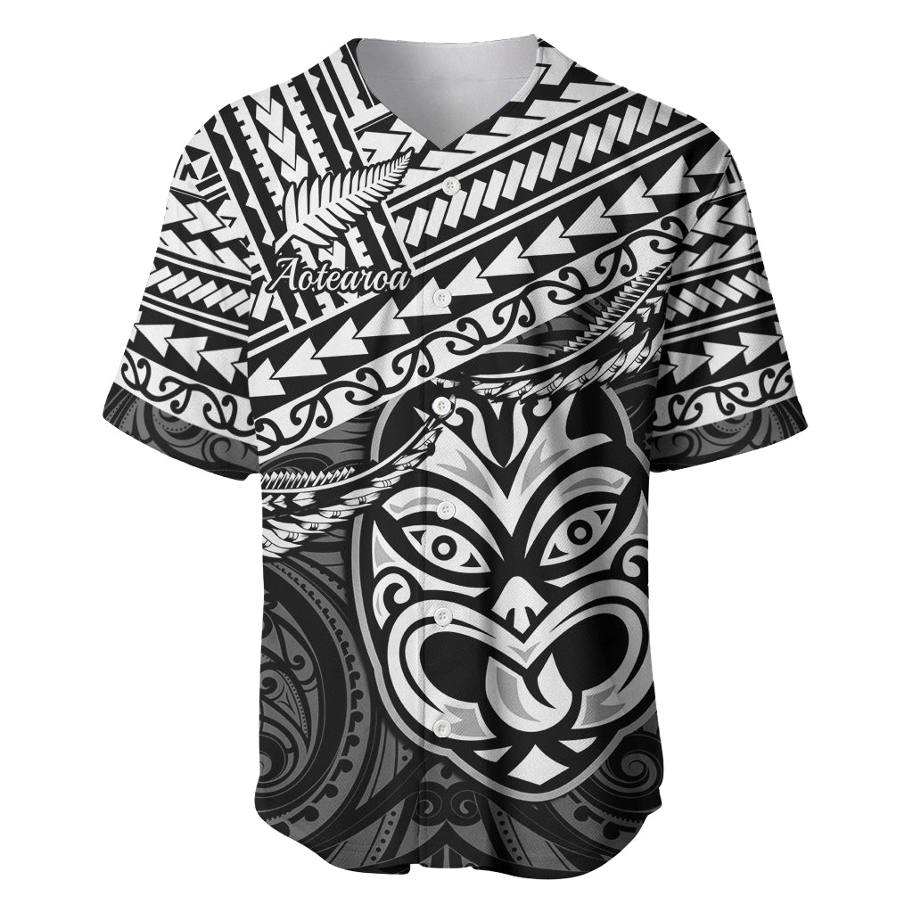 Personalised Matariki New Zealand Baseball Jersey Maori New Year Tiki Black Version LT14 Black - Polynesian Pride