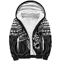 Personalised Matariki New Zealand Sherpa Hoodie Maori New Year Tiki Black Version LT14 Unisex Black - Polynesian Pride