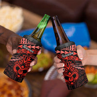 Matariki New Zealand 4 in 1 Can Cooler Tumbler Maori New Year Tiki Red Version LT14 - Polynesian Pride