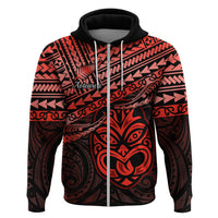 Matariki New Zealand Hoodie Maori New Year Tiki Red Version LT14