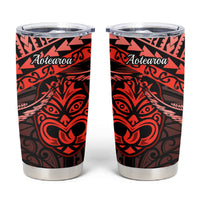 Matariki New Zealand Tumbler Cup Maori New Year Tiki Red Version
